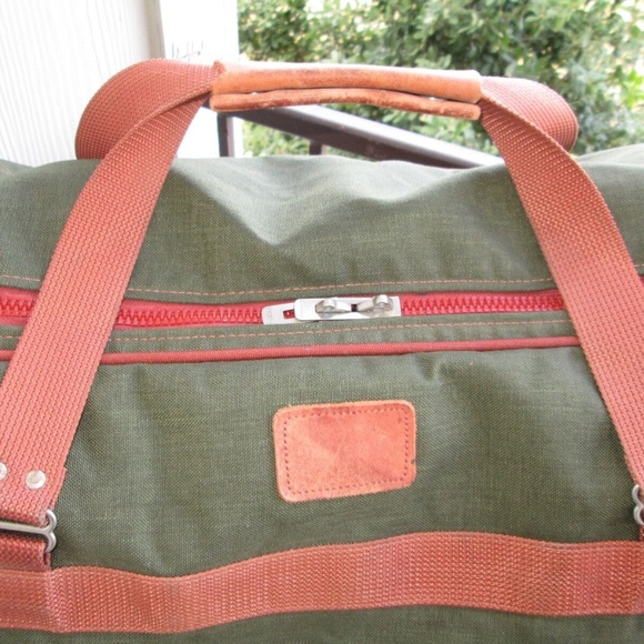 Andiamo Large Soft Collapsible Carry On Luggage Suitcase Bag Green 25" x 17" - Picture 2 of 12